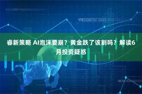 睿新策略 AI泡沫要崩？黄金跌了该割吗？解读6月投资疑惑